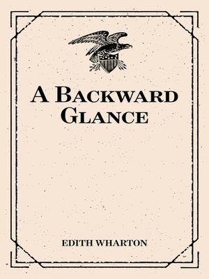 cover image of A Backward Glance